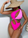 Toloer Bump Color Bikini 2023 Sexy Swimsuit Ebay One-Piece Swimsuit D356KY-Outfit