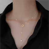 Aesthetic Star Necklace-Outfit