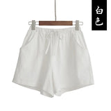 New Hot Summer Casual sports Cotton Linen Shorts Women Plus Size High Waist Shorts Fashion Short Pants Streetwear women