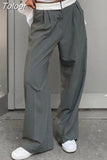 Low Waist Wide Leg Pants Women Casual Baggy Straight Trousers 2023 Summer Vintage Joggers Streetwear Y2K Suit