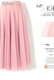 Half Length Elastic Skirt Black Pink Mesh Skirts For Womens Skirt Lace Tulle Bouffant Puffy Skirt Fashion Tutu
