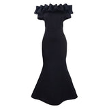 Women's Dress 2025 Summer Collar Sexy Fishtail Dress African