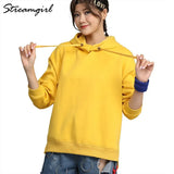 Women Hooded Sweatshirts Autumn 2021 Cotton Oversize Clothes Loose White Hoodies Women Vintage Oversize Sweatshirt With