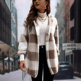 New Coat Loose Lattice Knitted Cardigan Fashion Sweater