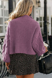 Dropped Shoulder Mock Neck