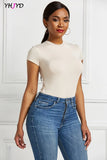 Sleeve Bodysuit Women 2021 Spring New Outfits Streetwear Plus Size Oversize Spring Women's Body Solid Color Female
