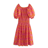 Women's Printed Short Sleeve Dress