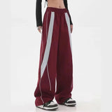 Women Wide Leg Pants American Style Streetwear Patchwork Straight Leg Pants Y2K Summer Fashion Female Hip Hop