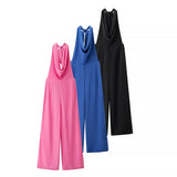 Summer New Women's Bow Ornament Hanging Neck Temperament Rest Height Waist Jump Pants