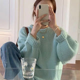 Fall 2022 Winter Womens Sweaters Women Clothing Knitted Loose Sweater Knitting Wool Oversize Pullover Woman Sweaters Girls