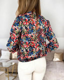 Casual Zip Up Floral