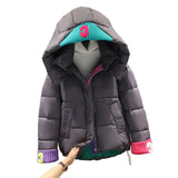2022 Women Jacket Winter Thick Hooded Cotton Padded Snow Coats Female Korean Loose Puffer Parkas Ladies Oversize