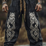 And Autumn Casual Fashion Loose-Fitting Broad Leg Trousers 3D Digital Printing Z Various Pattern