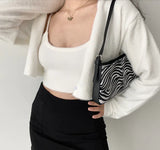 Cropped Button Knit Two Piece Cardigan-Outfit