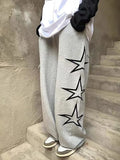 Women's trousers star print pants Wide leg trousers summer street straight harajuku kawaii vintage y2k Casual