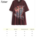 Loose Retro Print T Shirt Women Short Sleeve O Neck Cotton Tshirt Shirts Summer 2023 Woman tshirts Oversize Tops