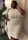 Printed Casual O-Neck Short Sleeves Loose Plus Size Casual