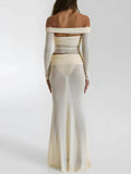 Off Shoulder Top & Maxi Skirt Two Piece