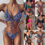 Toloer 2023 New Swimwear Bikini Ladies Split Print Bikini Swimwear Women-Outfit