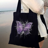 Women's bag Handbags Bags for women Butterfly lightning print Harajuku ladies casual shoulder bags large capacity printed