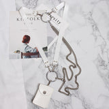 Metal Chain Mini-bag Stylish Buckle Pu Leather Belt Personality Women New Fashion Tide All-match Spring 2022