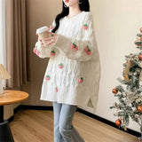Strawberry Tassel Sweater-Outfit