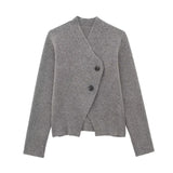 Autumn New Women's Fashion Simple Knitted Double Coat +
