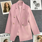Toloer Fried Street Small Suit Jacket Female 2024 Spring And Autumn New Korean Version Web Celebrity Temperament Small Casual Suit-Outfit