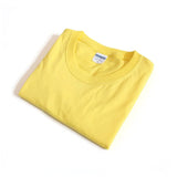 Brand Men's Fashion T Shirt Men Casual Retro Simple T-Shirts Male Solid Color 100% Cotton T Shirt