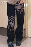 Spider embroidery Harem Pants Streetwear women clothing Hip Hop Casual Trousers Fashion pants Harajuku