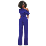Solid Color Collar Button One-piece
