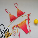 Sexy Bikini Set And Beach Cover Up Swimwear Women Bandage Swimsuit Female Brazilian Bathing Suit Summer Beach Wear