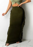 Green Elegant Tassels Long