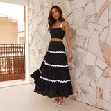 Toloer Summer New Simple Sexy Corrugated