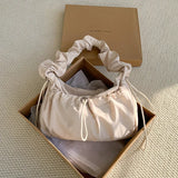 Ribbon Shirring String Shoulder Bag-Outfit