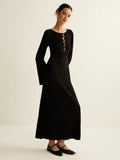 Women's Fashion Fashion Style Commuting Style V-Neck Knitted Dress For Autumn/Winter