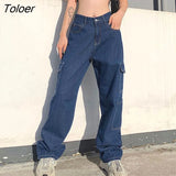 Punk Chain Bandage Wide Leg Pants 90s Baggy Pant Women Oversize Low Rise Y2k Academic Pants Streetwear E-girl