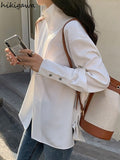 Temperament Ladies Tops Fashion Blouses Women Stand Neck Long Sleeve Zipper Shirts Loose Casual Blouse 2023 Blusas Mujer De
