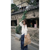 Holiday Style Fashion Set Sun Protection Cover Shirt Women's Niche Print