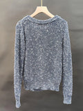 Fashioned Women 2025 Spring New Comfortable Temperament Casual Loose Round Collar Chain