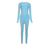 Sisterlinda Fitness Tracksuit 2Piece Set Women Skinny Bodycon-Shaping Bodysuits+High Waist Sporty Leggings Activewear