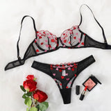 Red Sexy Lace Lingerie Sexy Bra
