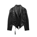 Homemade New Women's Fashionable Classic Neck With Belt Leather