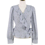 spring Vintage print Shirt female Oversize Tops Women Long sleeve Girls Blouse Summer Plus Size Women Blouses femme