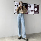 Straight Leg Jeans For Women High Waist Trend Denim Pants Mom Jean Baggy Pants Casual Comfort Trousers
