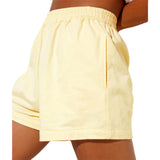 Summer Women's Tight Waist Loose Broad Legs Solid Color Leisure Sports