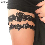Sexy Women Bow Leg Ring Lingerie Lace Garter Belt Leg Loop Wedding Garters Bridal Female Cosplay Thigh Ring Stocking
