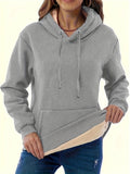 Wish Autumn And Winter Fashion Women's Clothing Warm Pocket Hoodie Coat