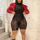 Sexy Cut Out Bandage Cropped Jacket Streetwear Fashion Ladies Coat and Jacket of Winter New Design Outerwear