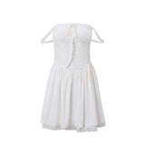 Toloer Summer New Women's French Temperament Elegant Sexy Low Chest Waist Sling